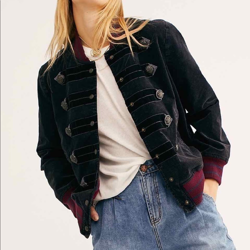 Free people atlas cord bomber jacket NWT - Picture 4 of 14
